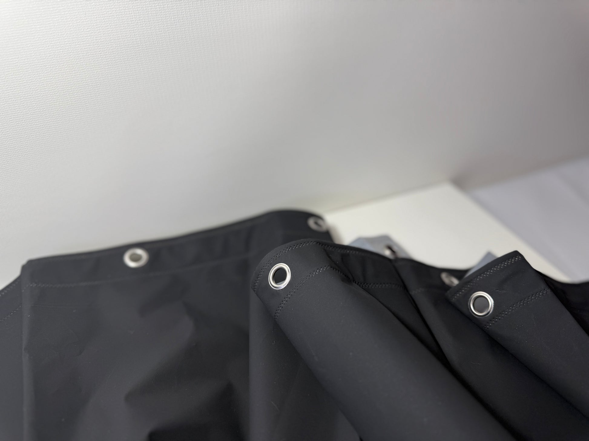 Bathroom waterproof curtain, Black, 180cm x 180cm