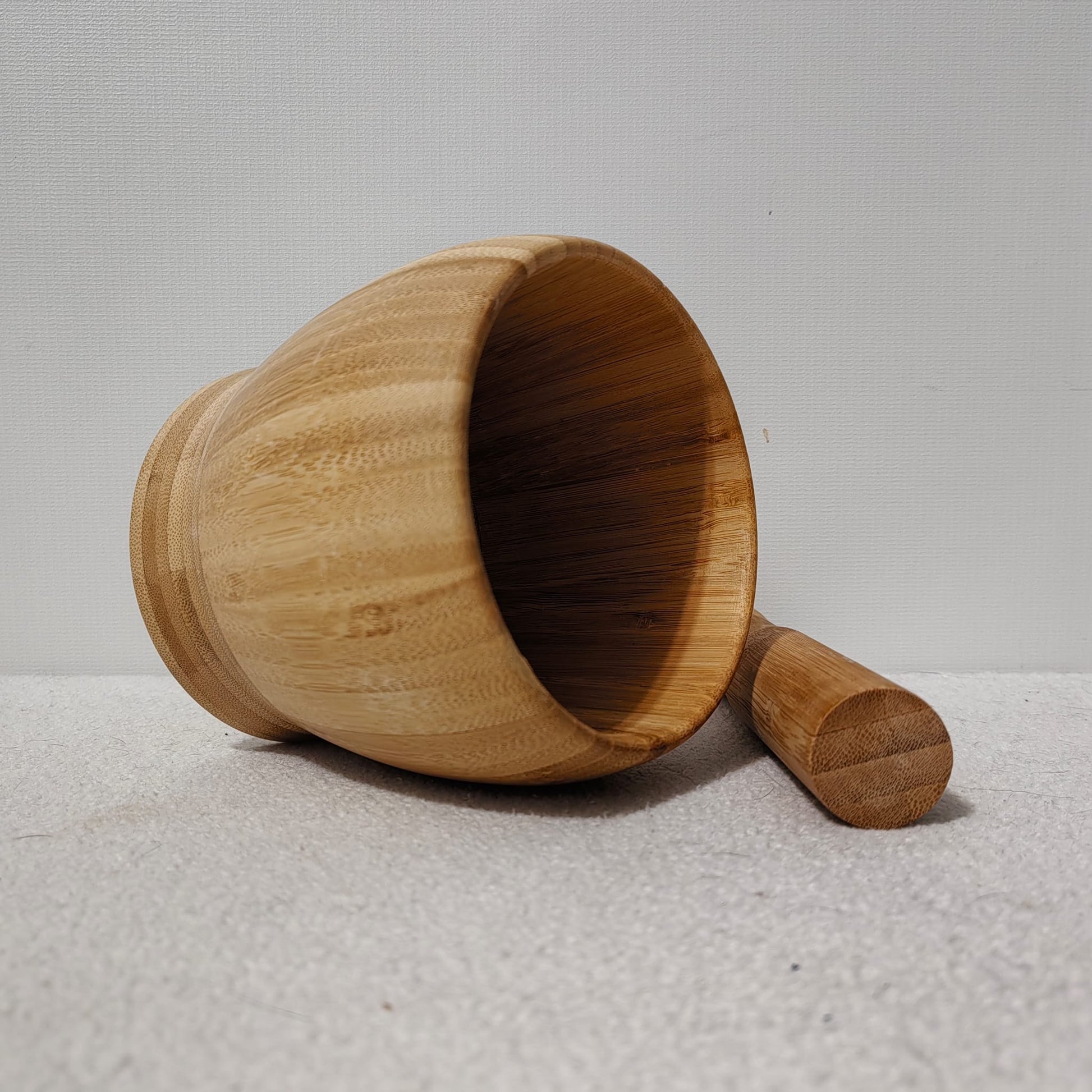 Mojar si pistil din bambus, 11cm x 11cm x 11 cm